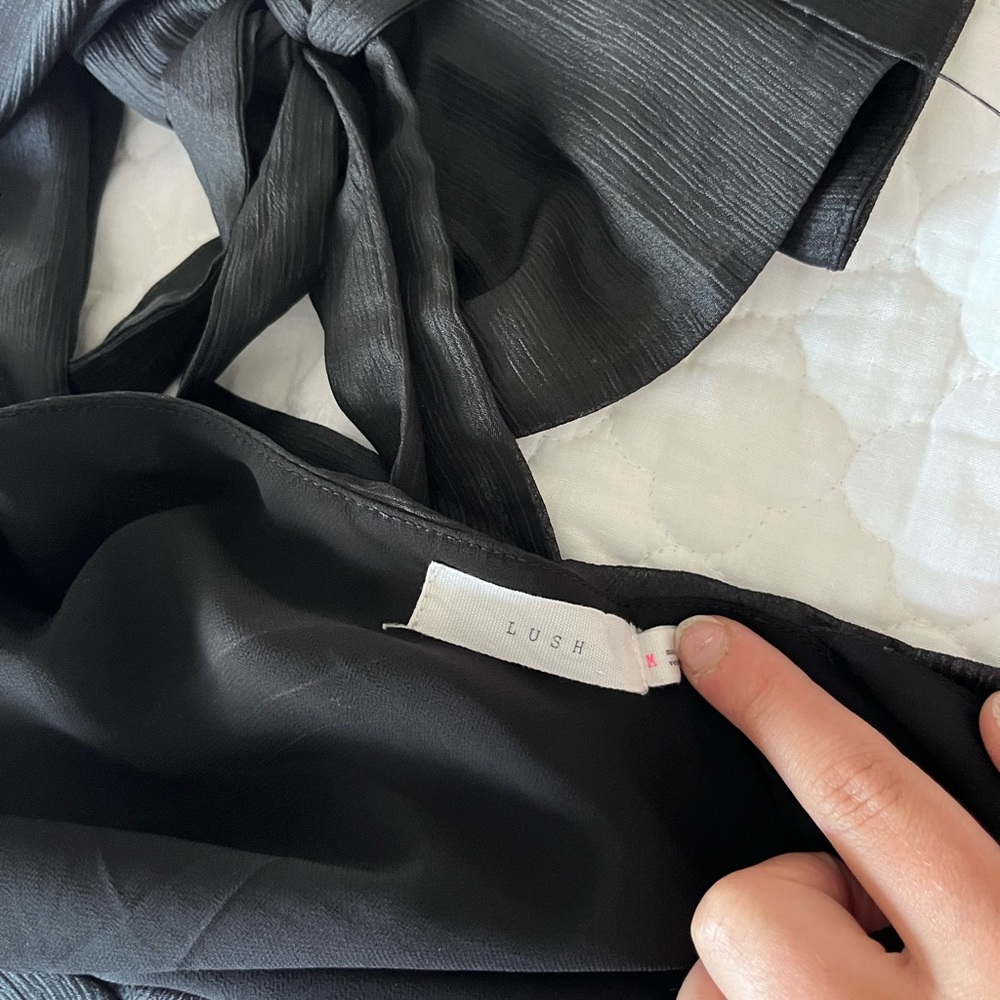 LUSH black one sleeve blouse